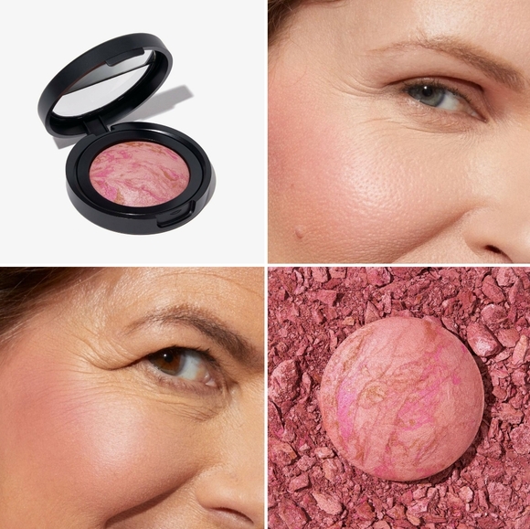 🦋 Laura Geller Baked Blush-N-Brighten Marbleized Blush (In Pink Buttercream) - Picture 7 of 11